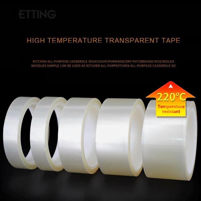 1 Roll Clear Heat Tape For Heat Press Heat Transfer Tape Sublimation Heat  Resistant Tape For